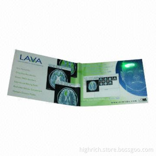 Sound Greeting Card with Rainbow Lights, Customized Designs are Accepted